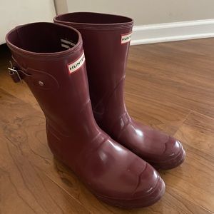 Burgundy Hunter Boots